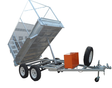 Hydraulic Tipping Box Trailer with Ramp
