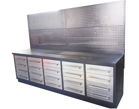 10ft Steel Workbenches with 20drawers