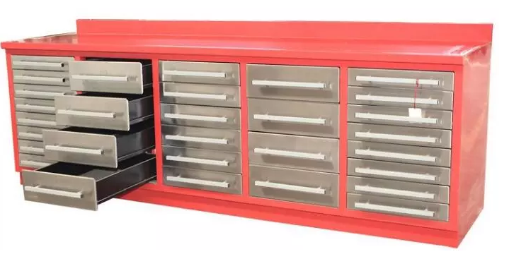 Red 30 Drawer Workbench