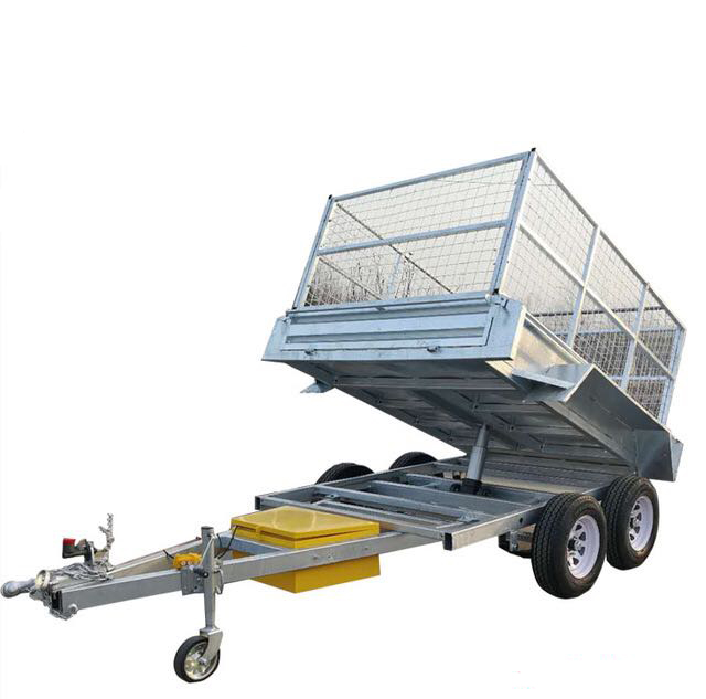 metal heavy duty cage tipping trailer